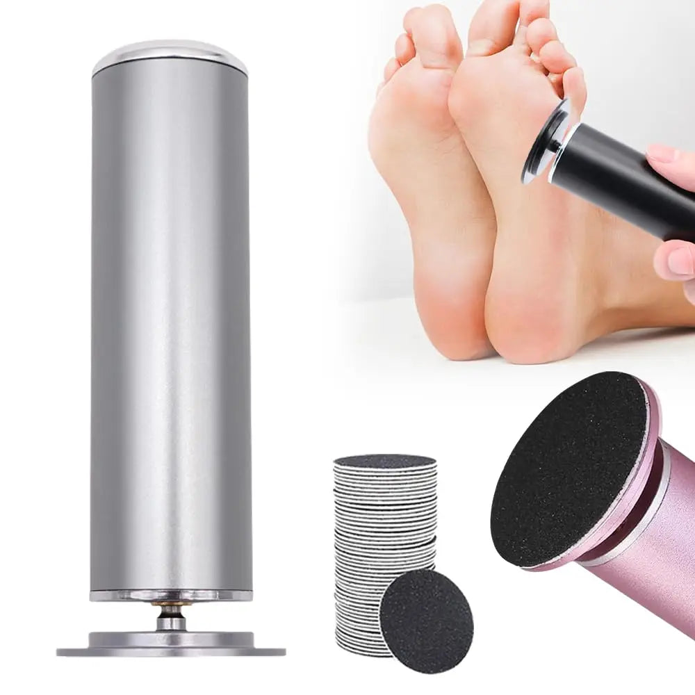 Electric Foot File Callus Remover, Professional Calluses Remover for Feet with 60pcs Sandpaper Discs, Adjustable Speed Control