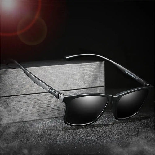 1PC Luxury Men Polarized Sunglasses Vintage Square Ultra Light TR90 Frame Driving Fishing Sun Glasses For Man UV400 Eyewear